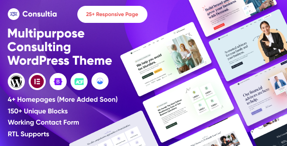 Modern Responsive WordPress Theme for Consulting and Business
