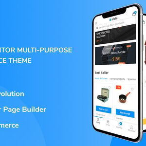 ShopVerse Pro Multi-Vendor WooCommerce WordPress Theme homepage preview with Elementor builder